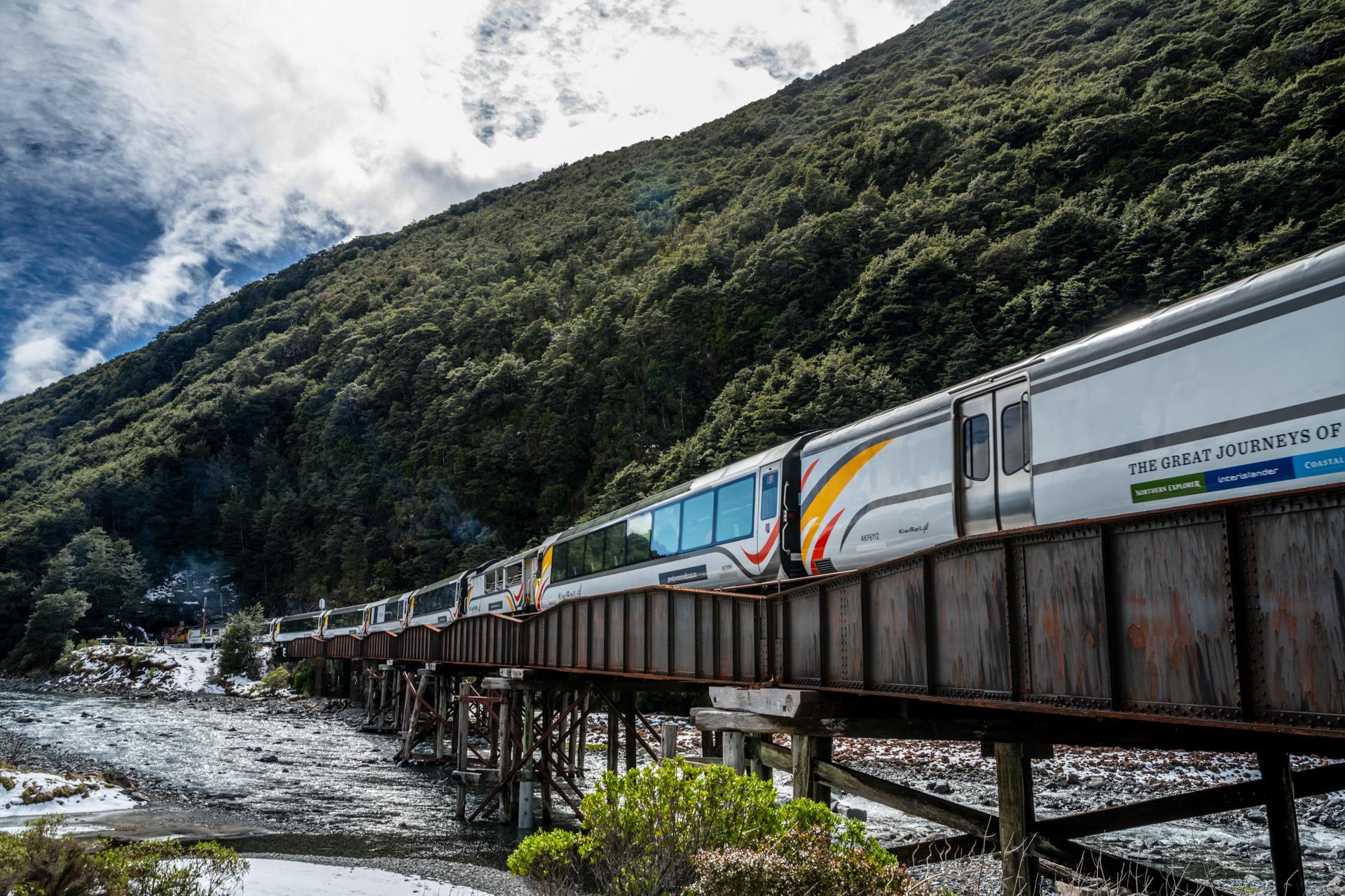 Von Franz Josef nach Christchurch mit TranzAlpine (einfache Fahrt)