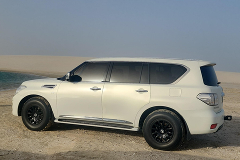 Doha: inland sea Tour With Dune Bashing &Sandboarding fun Doha: safari , camel ride, sandboarding hotel pickup