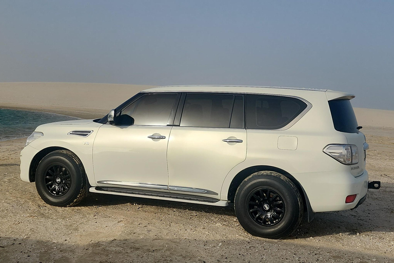 Doha: inland sea Tour With Dune Bashing &Sandboarding fun Doha: safari , camel ride, sandboarding hotel pickup