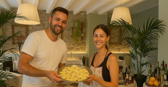 Verona Arena: THE ORIGINAL Fresh Pasta and Tiramisu Cooking Class with wine