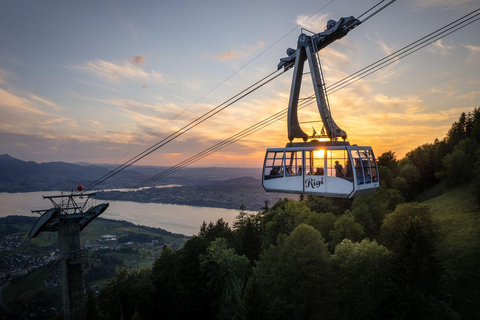 3 Mountains in 1 Day by Train, Cable Cars, Funiculars & Boat Excluding Train Tickets