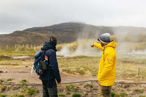 Från Reykjavik: Gyllene cirkeln &amp; Blå lagunen med dryck