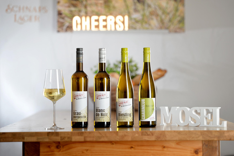 Pommern/Moselle : dégustation de vins chez le vigneronPoméranie/Moselle : dégustation de vin chez le vigneron