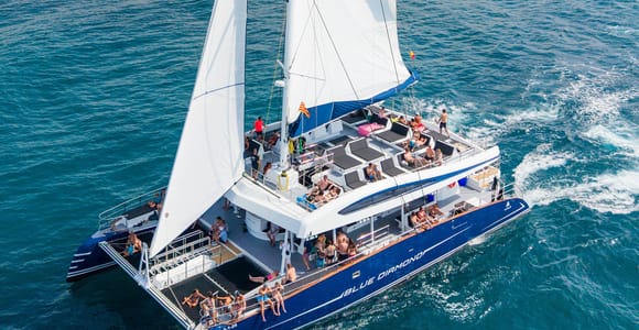 Cambrils: Premium Catamaran with open bar, lunch & VIP area