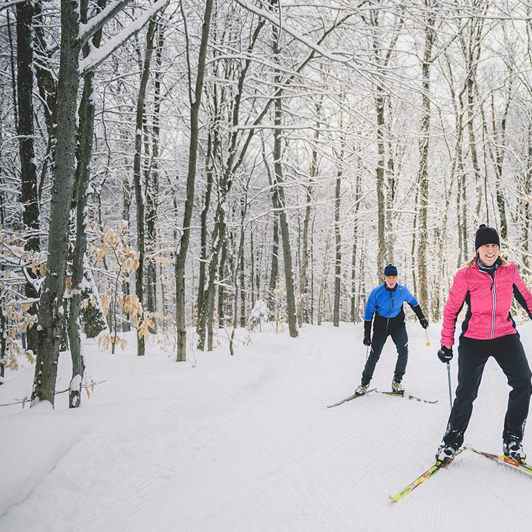 ケベックシティ：メルシエキャンプでのクロスカントリースキー入門