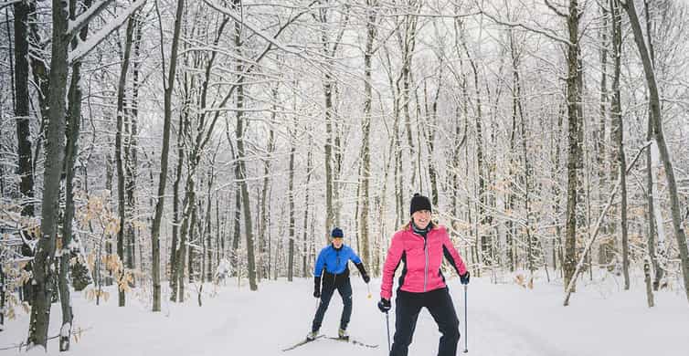 ケベックシティ：メルシエキャンプでのクロスカントリースキー入門