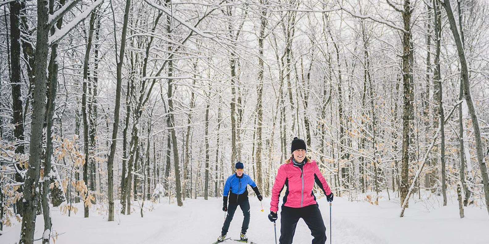 ケベックシティ：メルシエキャンプでのクロスカントリースキー入門