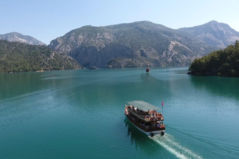 From Alanya/Side: Green Canyon Boat Trip with Lunch & Soft …