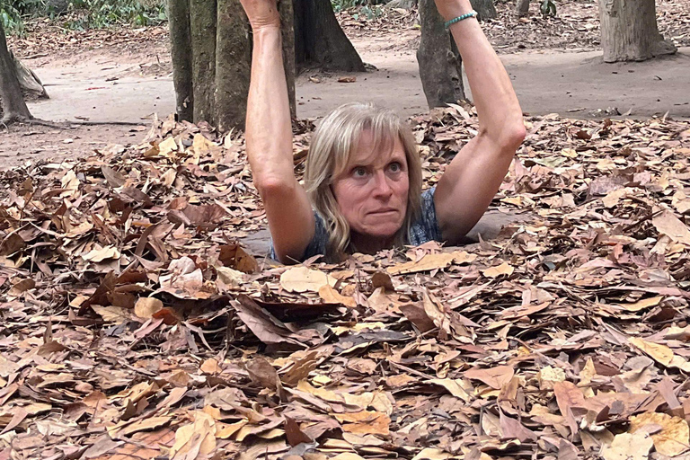 HCMC: Cu Chi Tunnels, Black Virgin Mountain & Cao Dai Temple Cu Chi Tunnels: Half Day Tour by Premium Van max 11