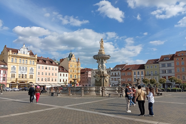 České Budějovice: Geführter Rundgang mit Karte
