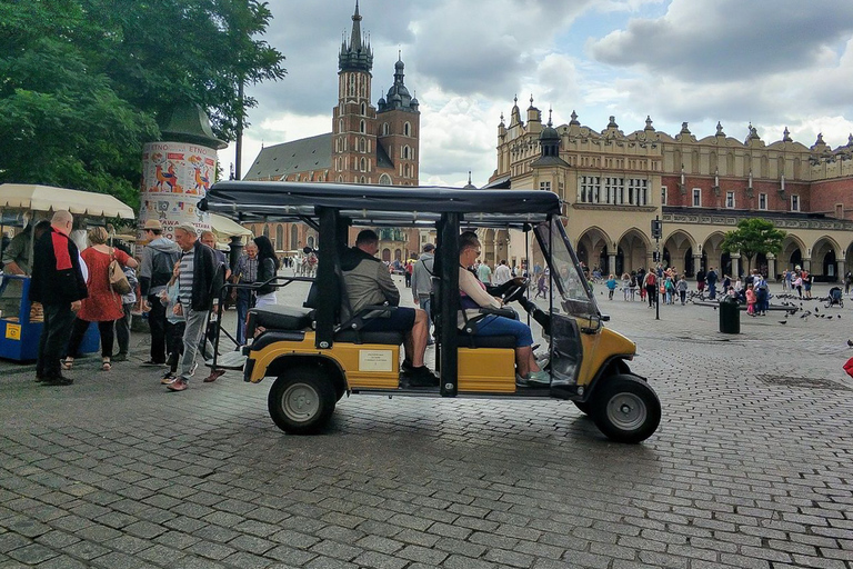 Cracovia: tour in golf cart della città e museo della fabbrica di Schindler