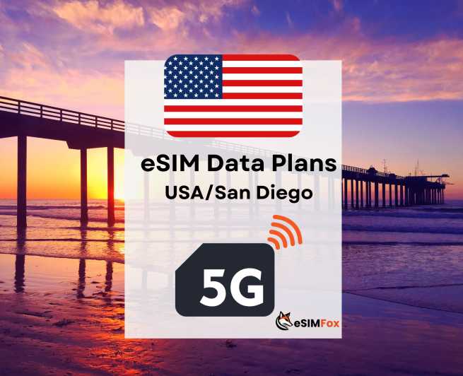 San Diego : Piano dati Internet eSIM per gli USA 4G/5G