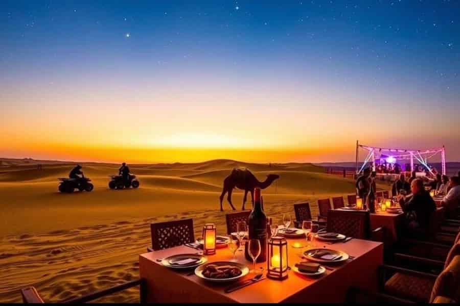 Marrakesch: Agafay-Wüste – Quad- & Kamelritt mit Dinner-Show. Foto: GetYourGuide Marrakesch: Agafay-Wüste – Quad- & Kamelritt mit Dinner-Show. Foto: GetYourGuide