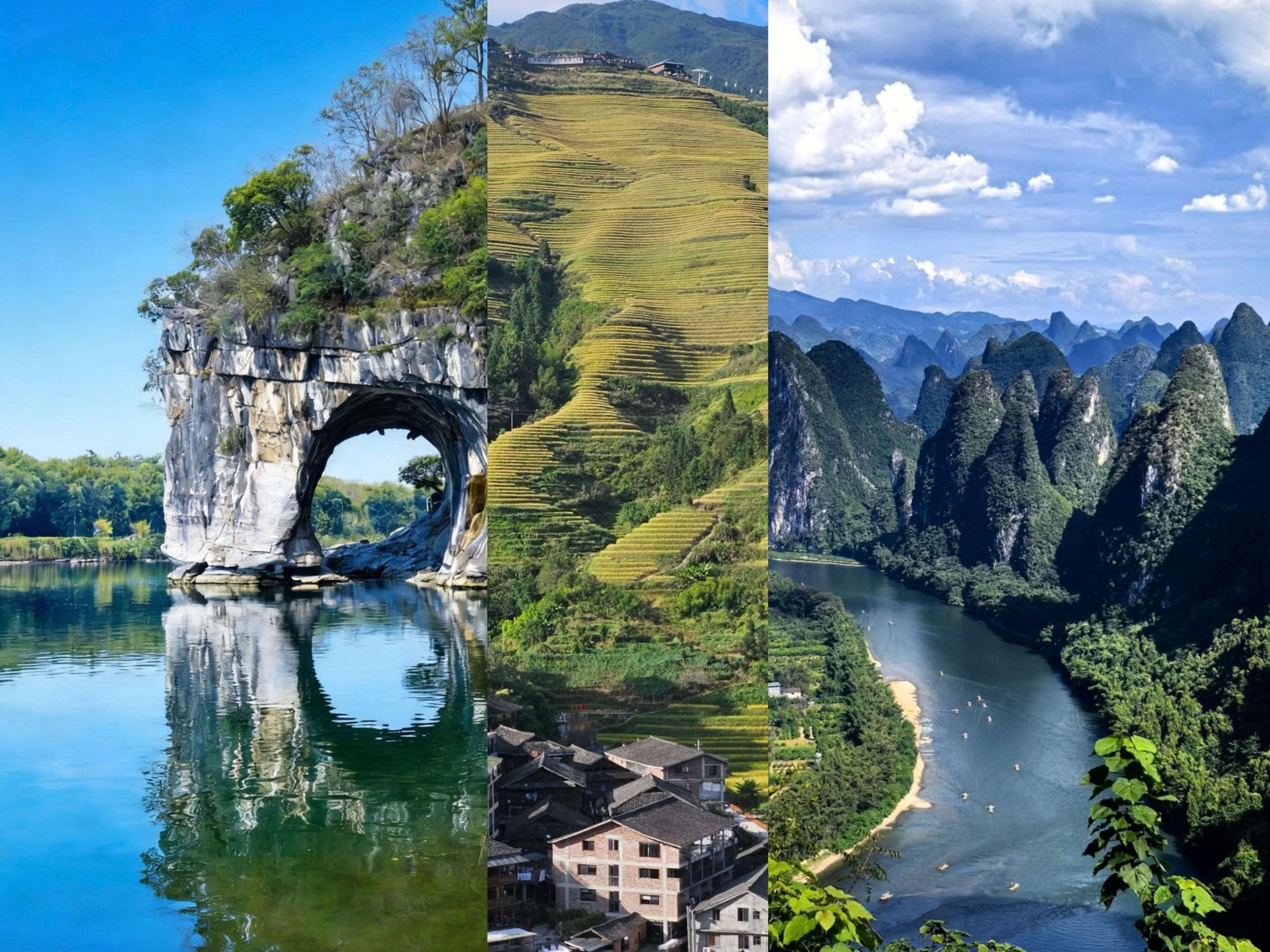 2-tägige Guilin-Tour: Flussfahrt auf dem Li Jiang oder Longji + Abholung