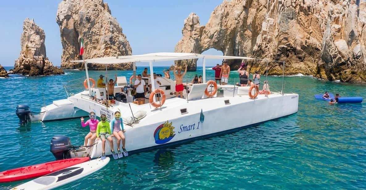 Cabo Catamaran Snorkel: Arch & Santa Maria, Open Bar, Snacks — a boat tour from Cabo San Lucas, Mexico