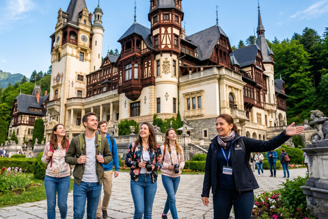 Bucharest: Dracula's Castle, Peles Castle & Brasov Day Trip Audio guide in 24 languages