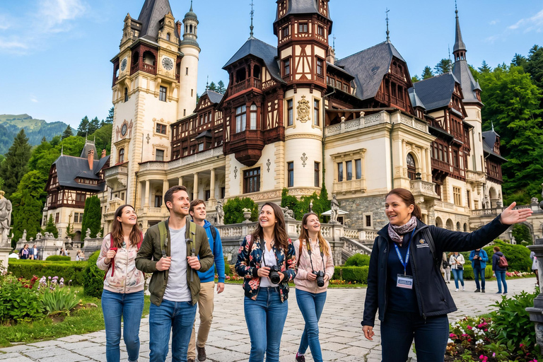 Bucharest: Dracula's Castle, Peles Castle & Brasov Day Trip Audio guide in 24 languages