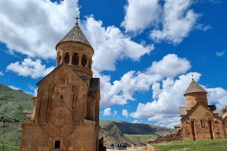 From Yerevan: Tatev, Noravank & Shaki Waterfall Day Trip Group Tour in English Speaking Guide