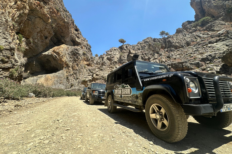 Rethymno: Full-Day Land Rover Safari to Preveli Pickup from Kavros
