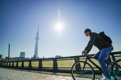 Tokyos gator Guidad tur med lunch på cykeln till Hidden Gems