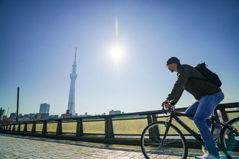 Excursion à vélo de 5 heures à Tokyo et Edo avec déjeunerTokyo : 5 heures de cyclisme historique avec déjeuner