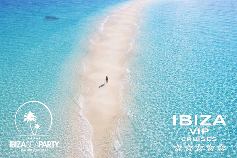 Ibiza: Formentera VIP Boat: OpenBar, B’fast, Paella & Sports ADVANCE TICKET with 5h Advance Open Bar, Breakfast & Lunch
