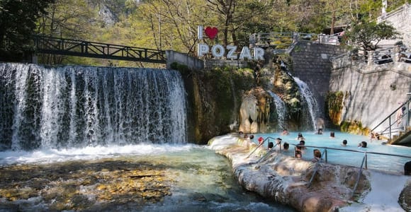 Pozar Thermal Baths Visit + Edessa Waterfall & Local Taverna