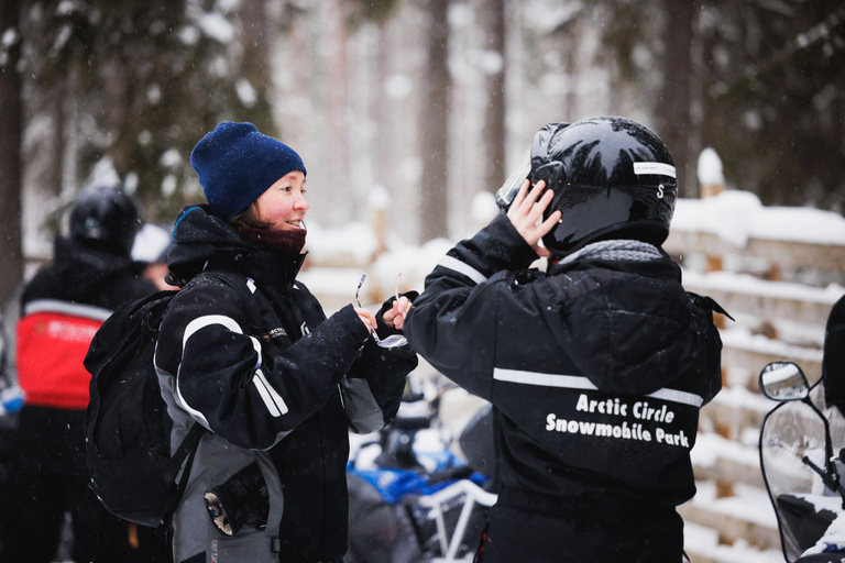 Lapland: Family Snowmobile Safari at Santa Claus Village Family Safari