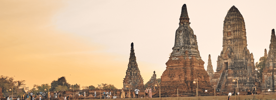 Ayutthaya : Croisière en bateau de luxe Hacker Craft Temple sightsee