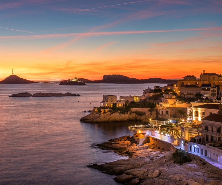Marseille: rondvaart bij zonsondergang met diner
