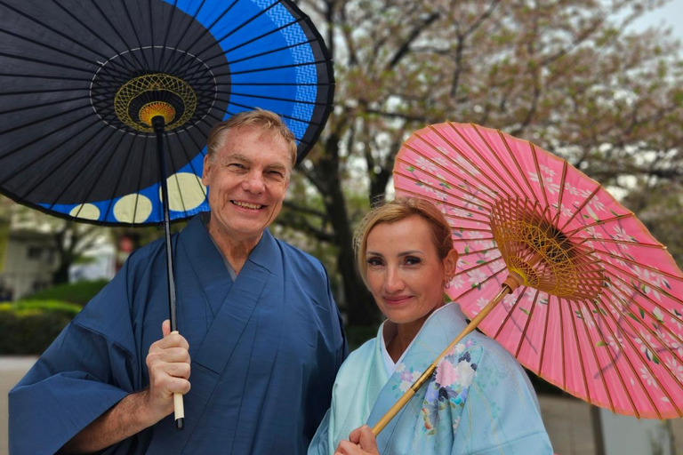 Kimono Photoshoot and Tea House Experience in Kagurazaka