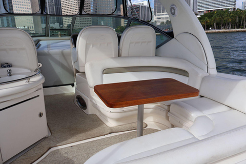 Miami: BYOB Private Yacht Cruise Play Your Own Music Private 37-Foot Sundancer Boat for up to 12 People