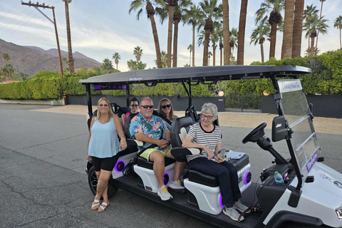 Palm Springs: Celebrity Homes Guided Electric Cart Tour Explore Palm Springs Celebrity Homes in Style