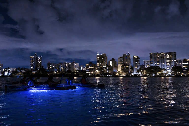 City Glow Under the Moonlight Kayak Tour in Condado Lagoon