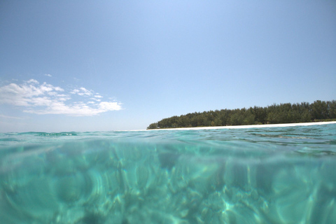 De Zanzibar: Passeio de mergulho com snorkel na Ilha Mnemba com almoçoExcursão compartilhada para mergulho com snorkel na Ilha Mnemba com almoço