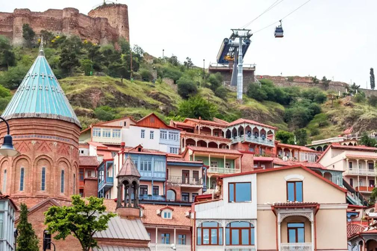 Tbilisi: tour met elektrische auto en kabelbaan met gids