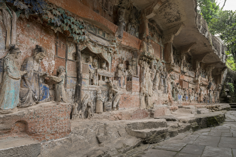 Chongqing: Dazu Rock Carvings Tickets & Digital Cinema Baodingshan + Digital Cinema & Transport