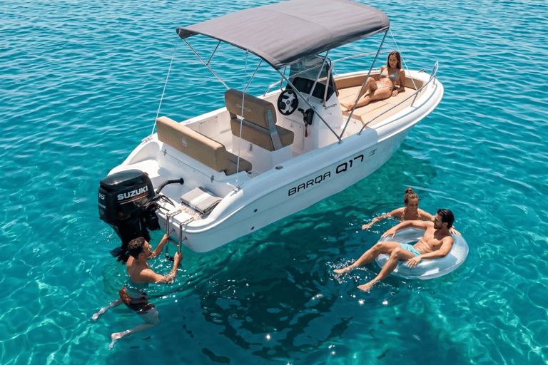 Barcelona: License-Free Boat Rental Barcelona: License-Free Boat Rental - Morning