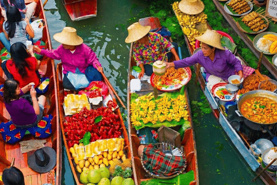 Bangkok: Mae Klong Zugmarkt & Bootstour zum Schwimmenden Markt. Foto: GetYourGuide Bangkok: Mae Klong Zugmarkt & Bootstour zum Schwimmenden Markt. Foto: GetYourGuide