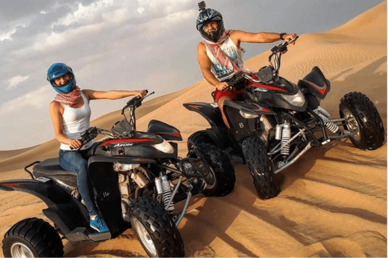 Abu Dhabi: Quad Bike ATV Safari, Camel Ride and Sandboarding