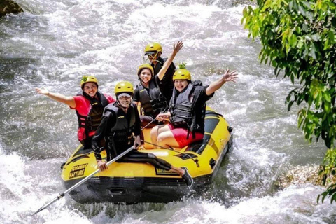 KhaoLak :White Water Rafting ,Monkey Cave, Elephant Bathing