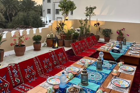 Omani Rooftop Terrace Dining + Village / Wadi Tour