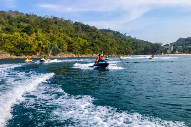 Phuket: Jet Ski Tour Patong Beach with 9 Check-in Points Have fun with a trip to 9 check-in points on Phuket Island.