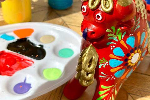 Cusco: Paint your own craft | Torito de Pucará | Andean Llama Cusco: Paint your own handicraft | Torito de Pucará | Andean llama