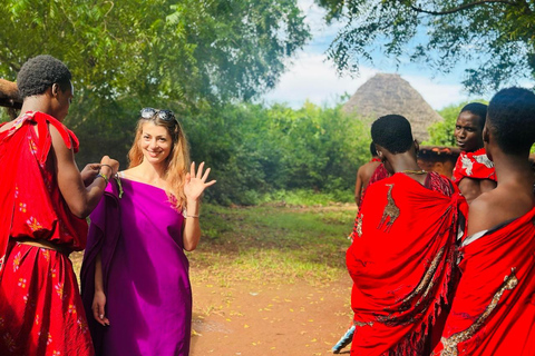 Zanzibar: visita à aldeia Masai com cruzeiro ao pôr do sol