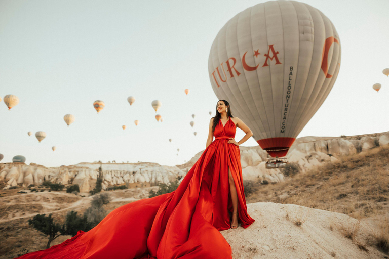 Cappadocia Flying Dress Photo Shoot