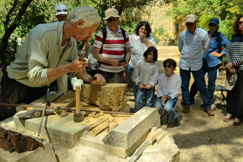 Tour of the Bibémus quarries and short stone cutting workshop. Visit to the Bibémus Quarries and short stone cutting workshop