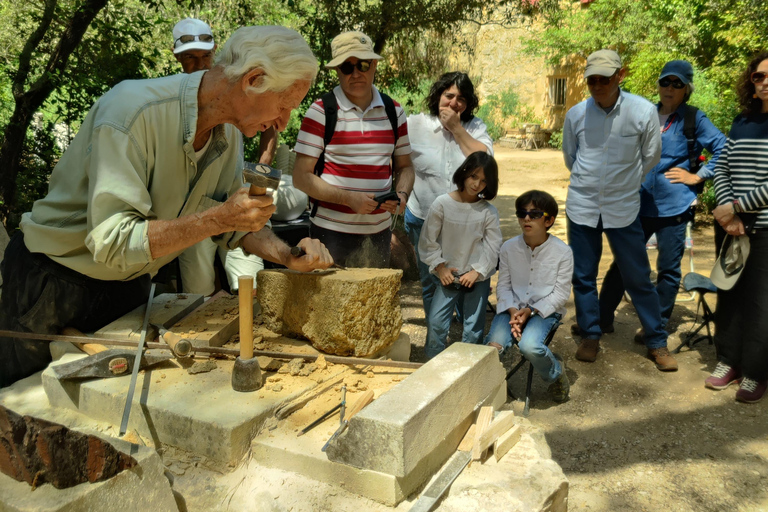 Tour of the Bibémus quarries and short stone cutting workshop. Visit to the Bibémus Quarries and short stone cutting workshop