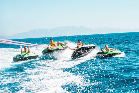 Mykonos: Paradise Beach Cruise Ship Transfer with Sunbeds
