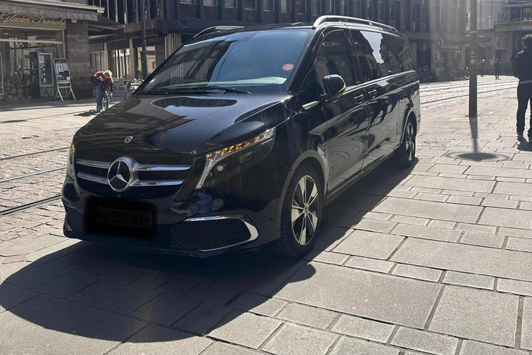 Strasbourg: Private Chauffeur Service with Mercedes V-Class